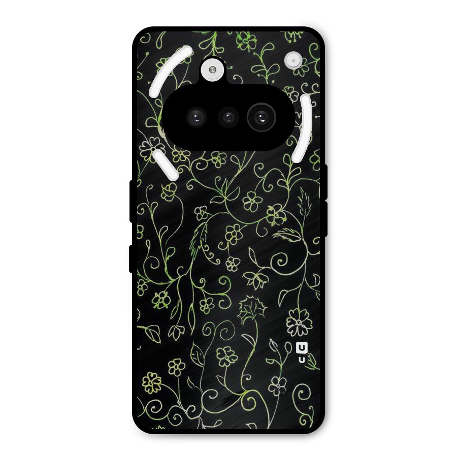 Green Leaves Metal Back Case for Nothing Phone 3a