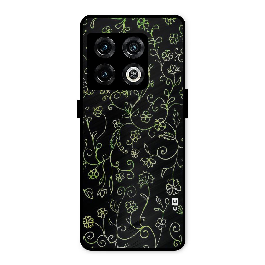 Green Leaves Metal Back Case for OnePlus 10 Pro 5G