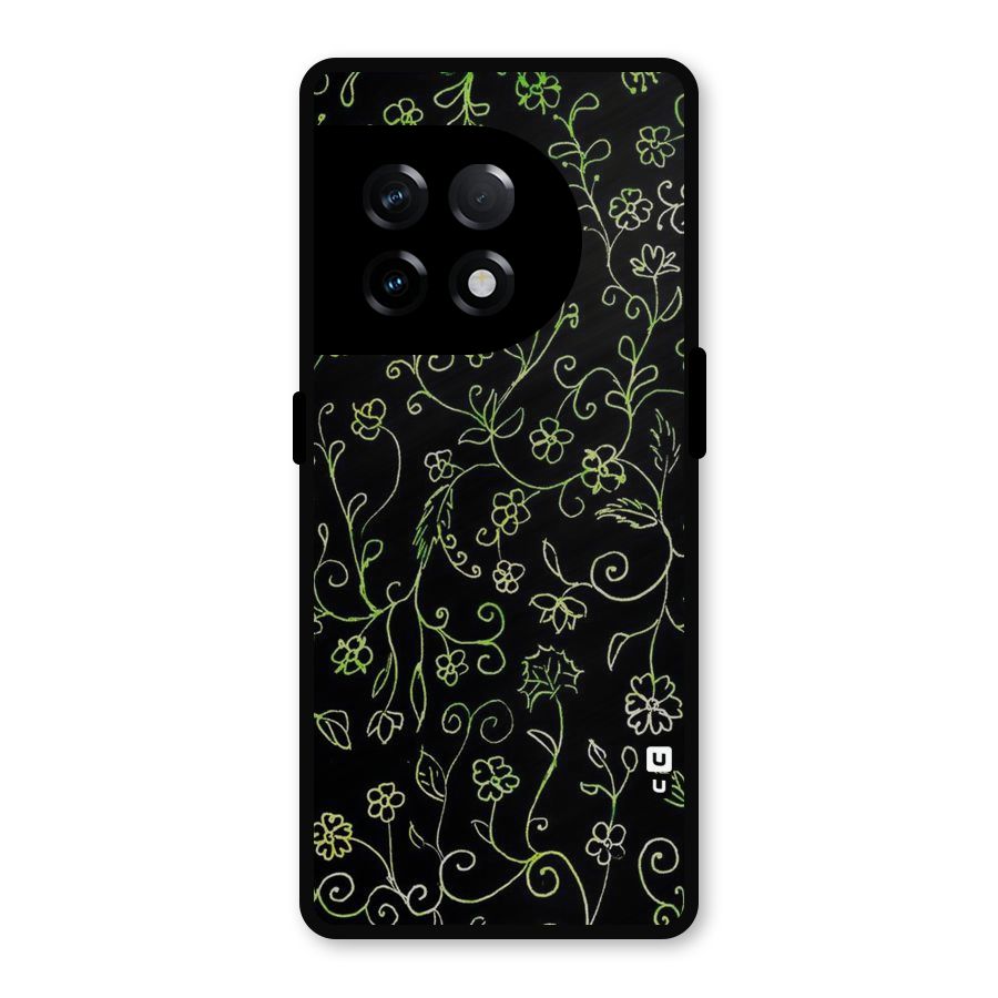 Green Leaves Metal Back Case for OnePlus 11R