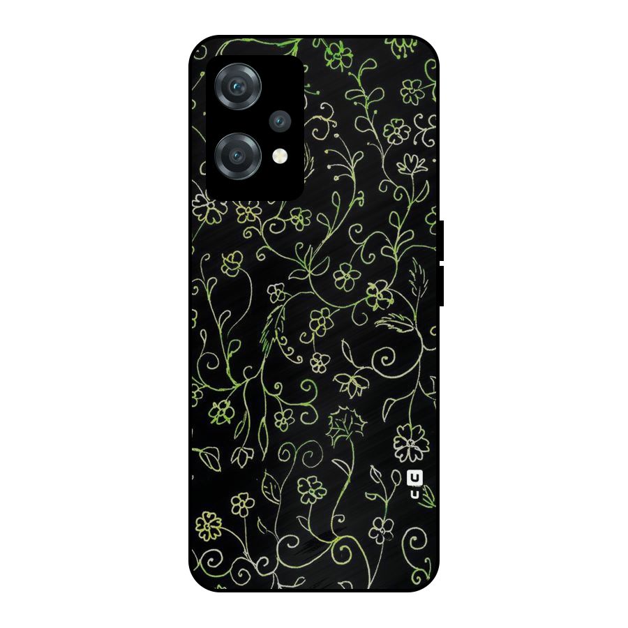 Green Leaves Metal Back Case for OnePlus Nord CE 2 Lite 5G