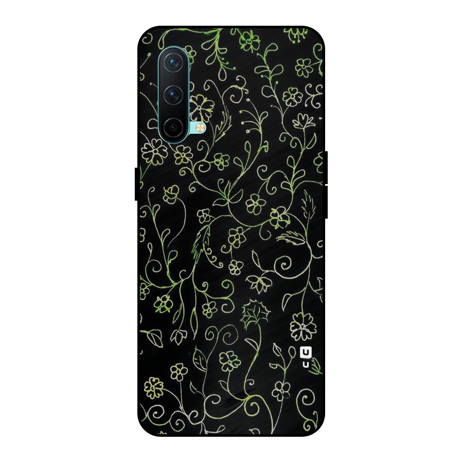 Green Leaves Metal Back Case for OnePlus Nord CE 5G
