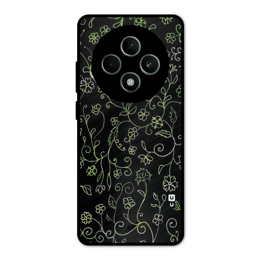 Green Leaves Metal Back Case for Oppo F27