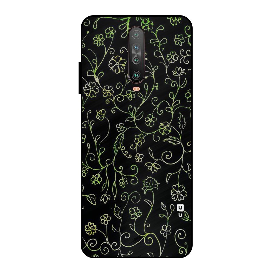 Green Leaves Metal Back Case for Poco X2