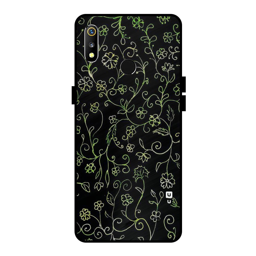 Green Leaves Metal Back Case for Realme 3