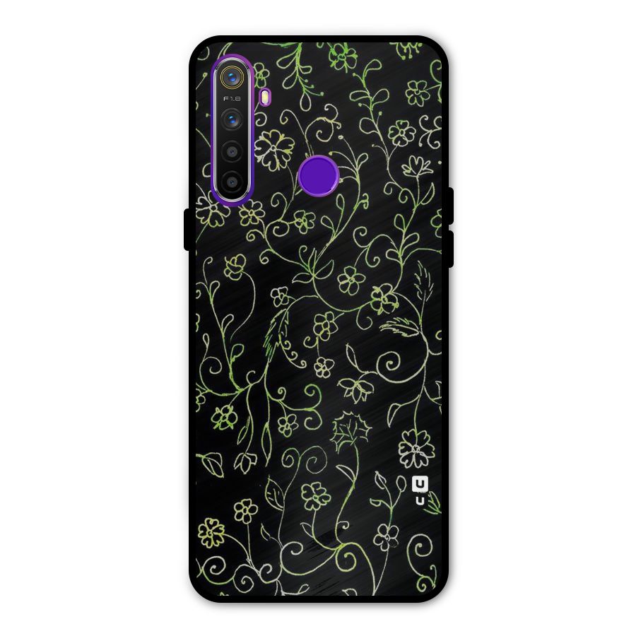 Green Leaves Metal Back Case for Realme 5i
