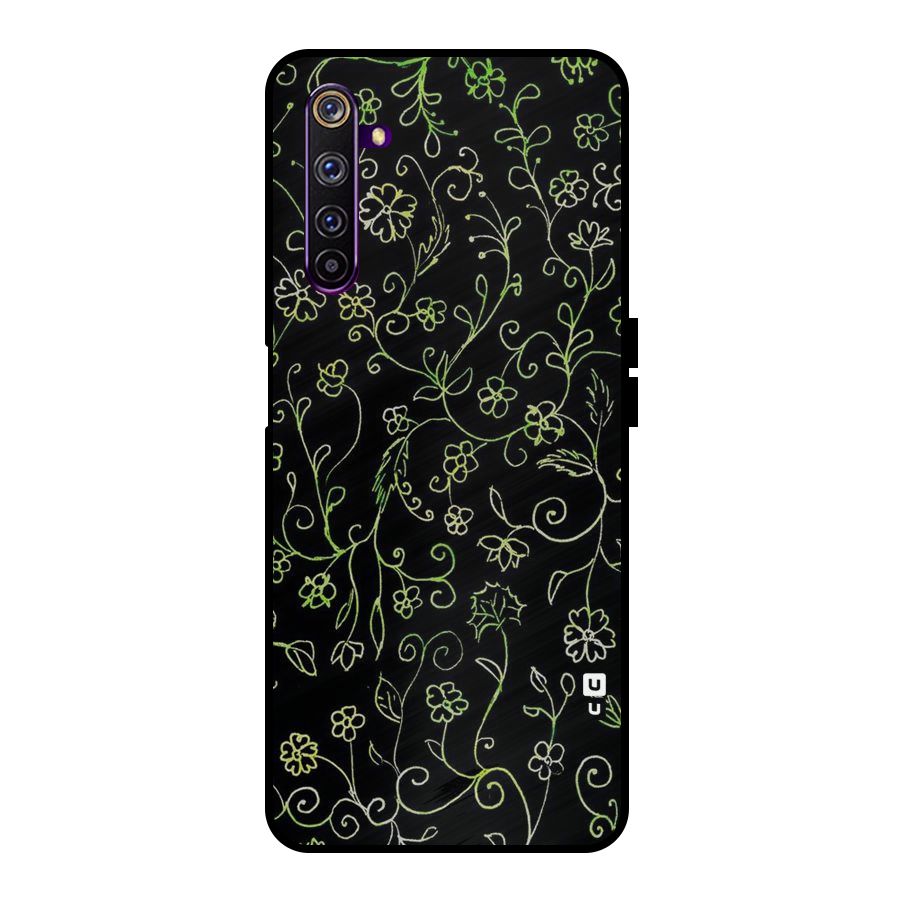 Green Leaves Metal Back Case for Realme 6 Pro