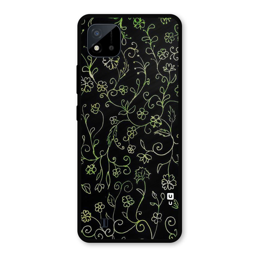 Green Leaves Metal Back Case for Realme C11 2021