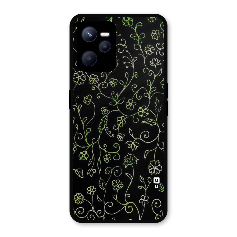 Green Leaves Metal Back Case for Realme C35