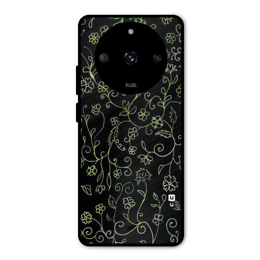 Green Leaves Metal Back Case for Realme Narzo 60 5G