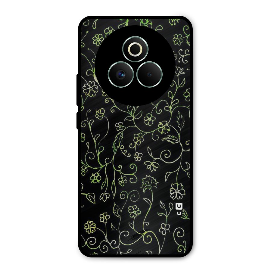 Green Leaves Metal Back Case for Realme P3 Pro