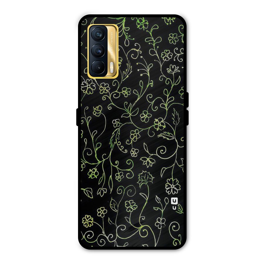 Green Leaves Metal Back Case for Realme X7