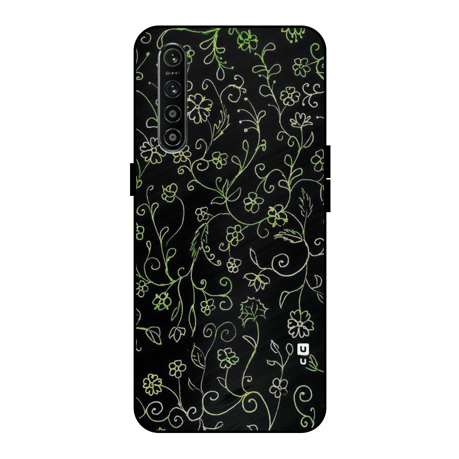 Green Leaves Metal Back Case for Realme XT