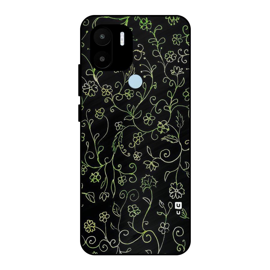 Green Leaves Metal Back Case for Redmi A2+