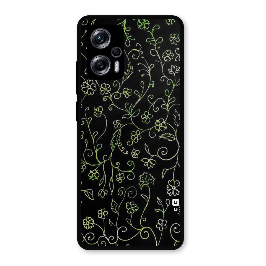 Green Leaves Metal Back Case for Redmi K50i