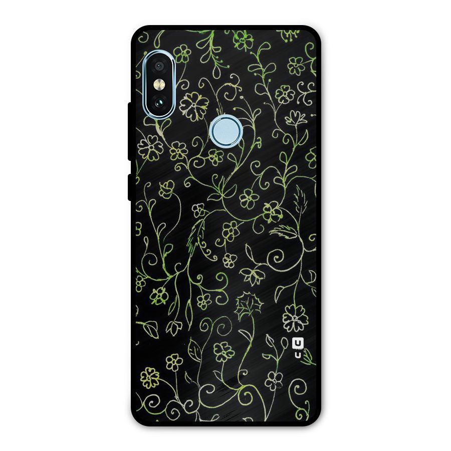 Green Leaves Metal Back Case for Redmi Note 5 Pro