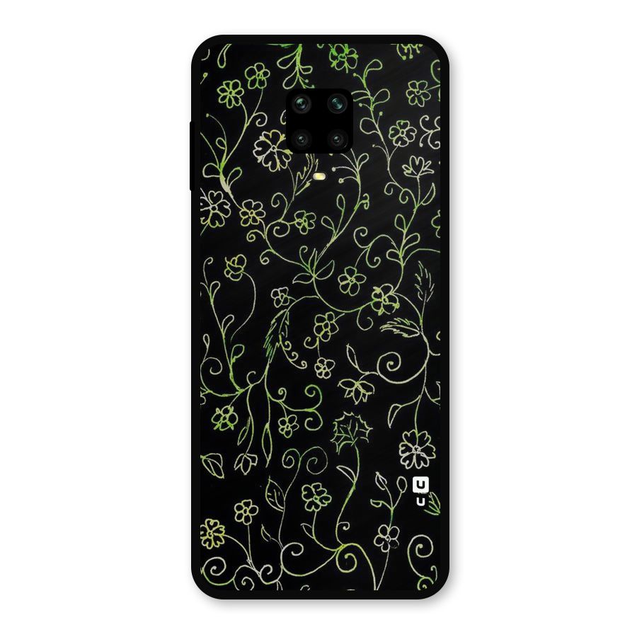 Green Leaves Metal Back Case for Redmi Note 9 Pro Max