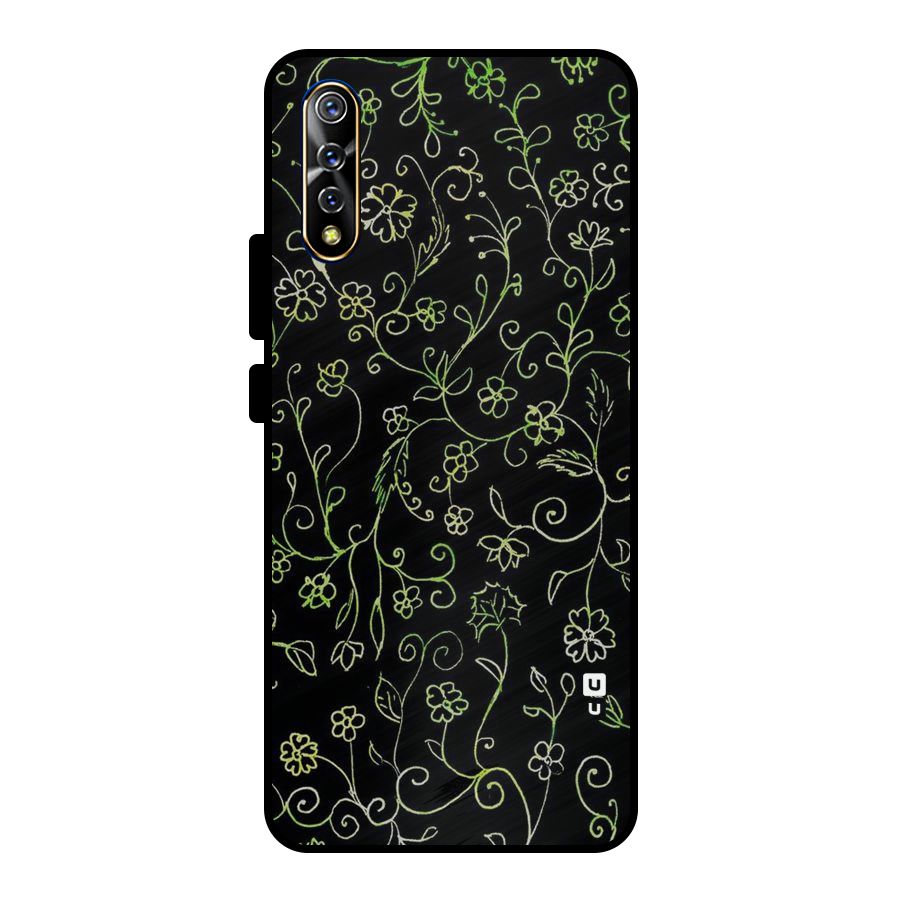 Green Leaves Metal Back Case for Vivo S1