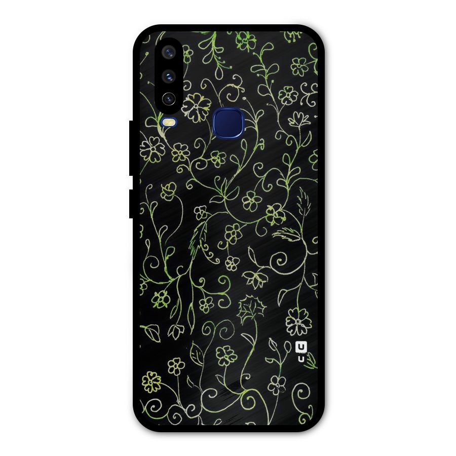 Green Leaves Metal Back Case for Vivo V17