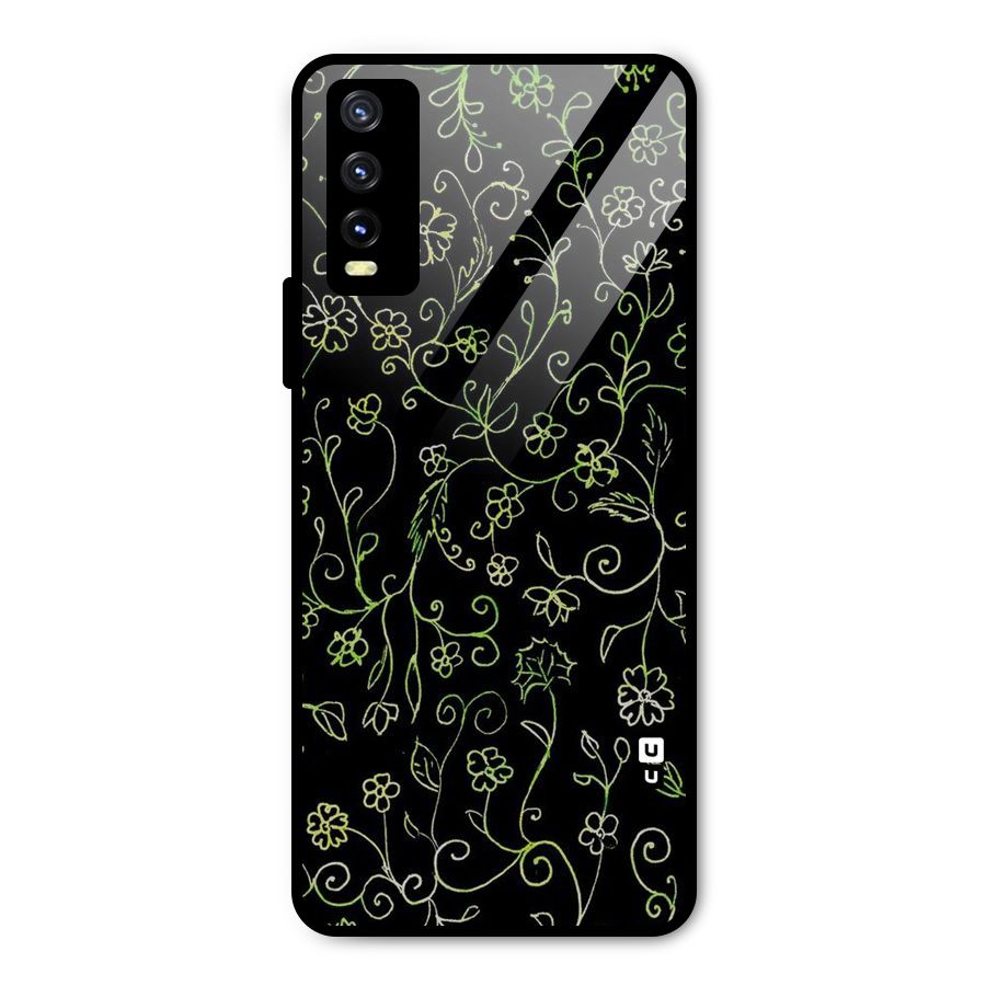 Green Leaves Metal Back Case for Vivo Y20g