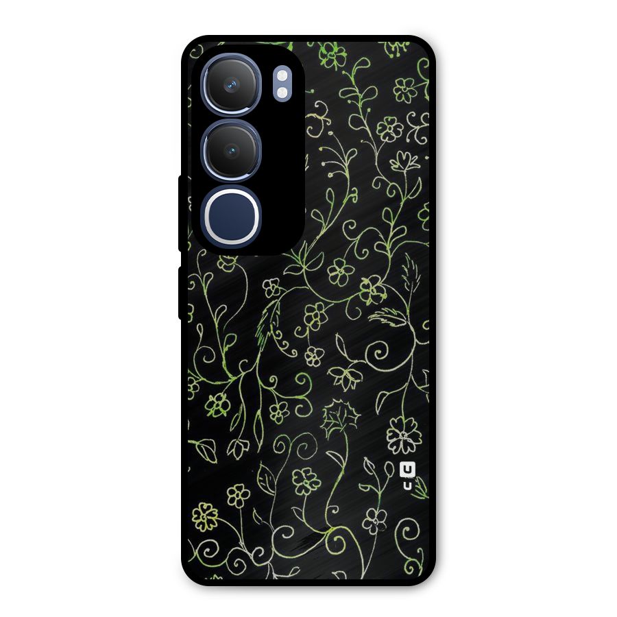 Green Leaves Metal Back Case for Vivo Y29