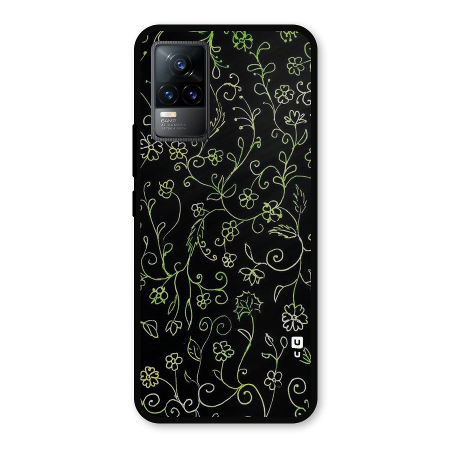 Green Leaves Metal Back Case for Vivo Y73