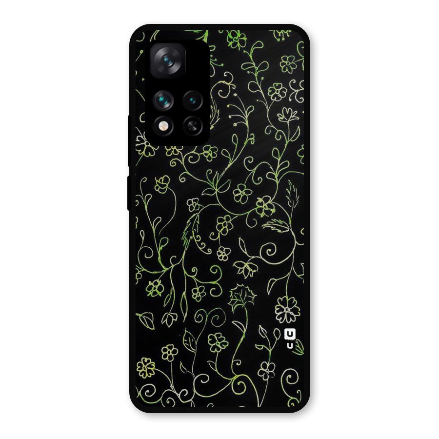Green Leaves Metal Back Case for Xiaomi 11i Hypercharge 5G