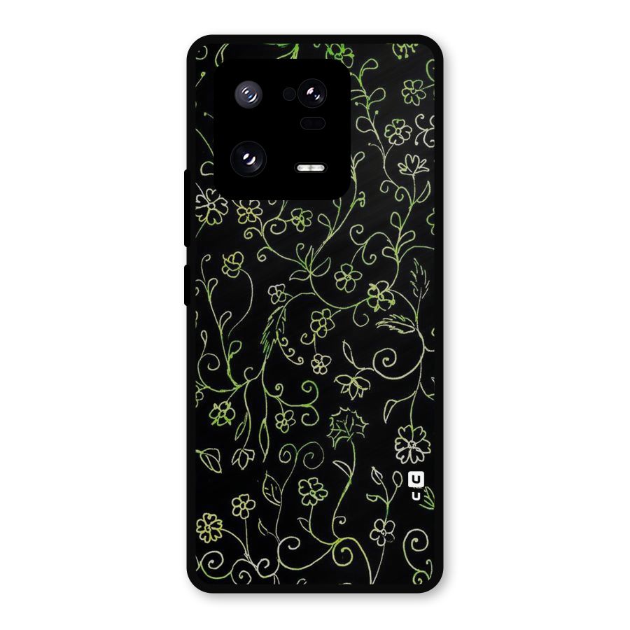 Green Leaves Metal Back Case for Xiaomi 13 Pro