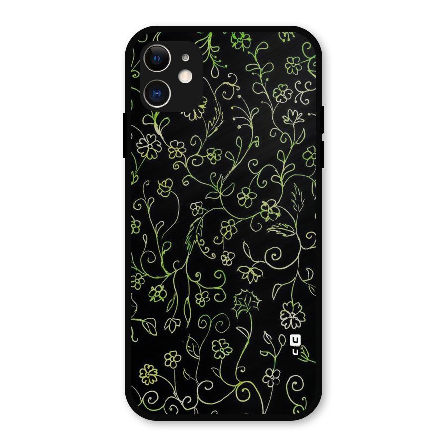 Green Leaves Metal Back Case for iPhone 11