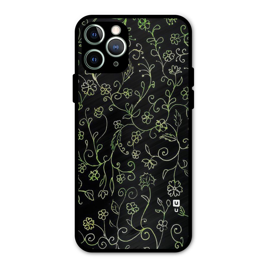 Green Leaves Metal Back Case for iPhone 11 Pro Max