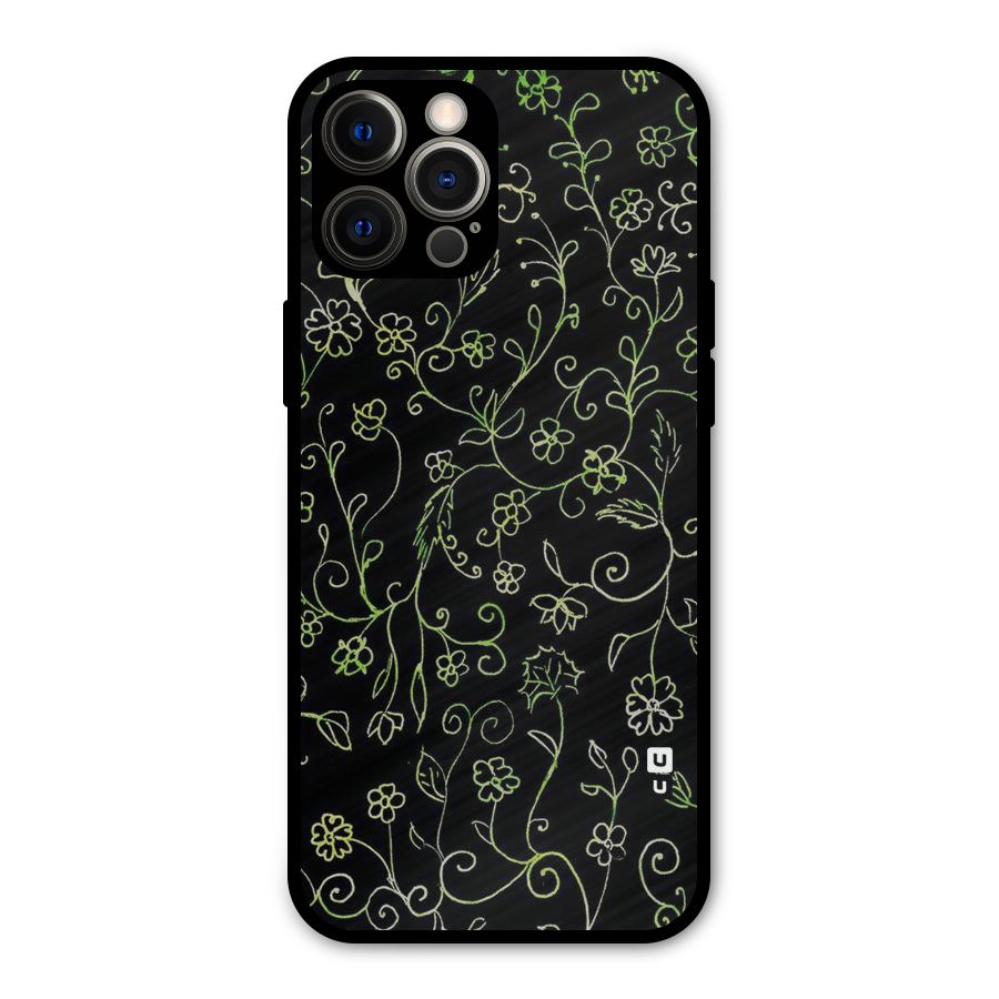 Green Leaves Metal Back Case for iPhone 12 Pro Max