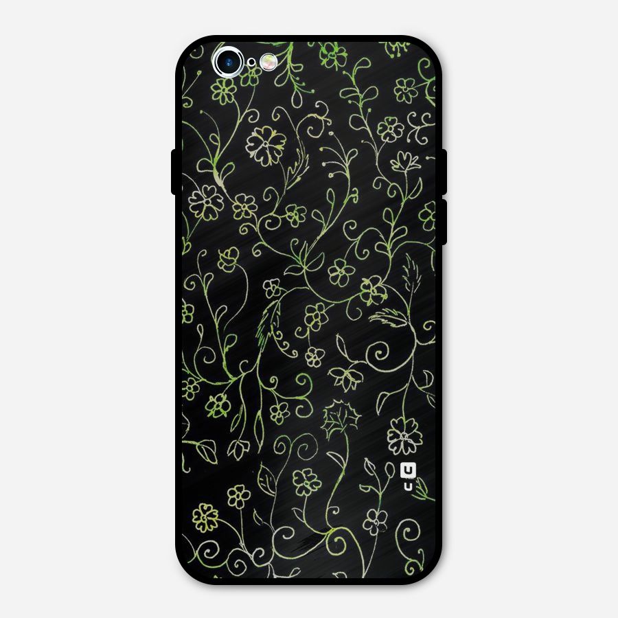 Green Leaves Metal Back Case for iPhone 6 6s