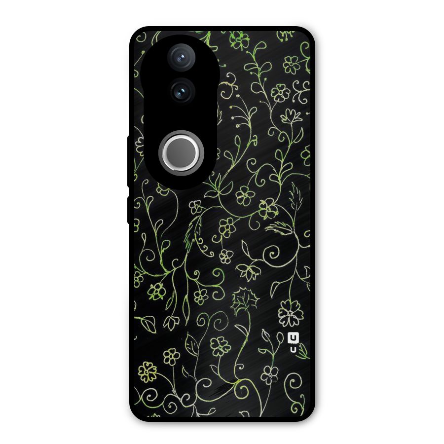 Green Leaves Metal Back Case for iQOO Z10R