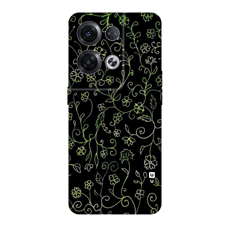 Green Leaves Original Polycarbonate Back Case for Oppo Reno8 Pro 5G