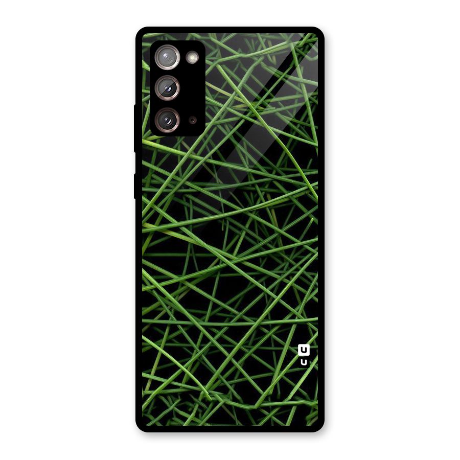 Green Lines Glass Back Case for Galaxy Note 20