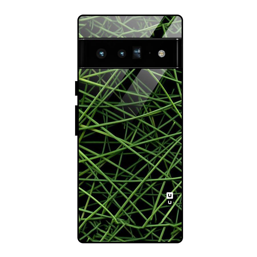 Green Lines Glass Back Case for Google Pixel 6 Pro