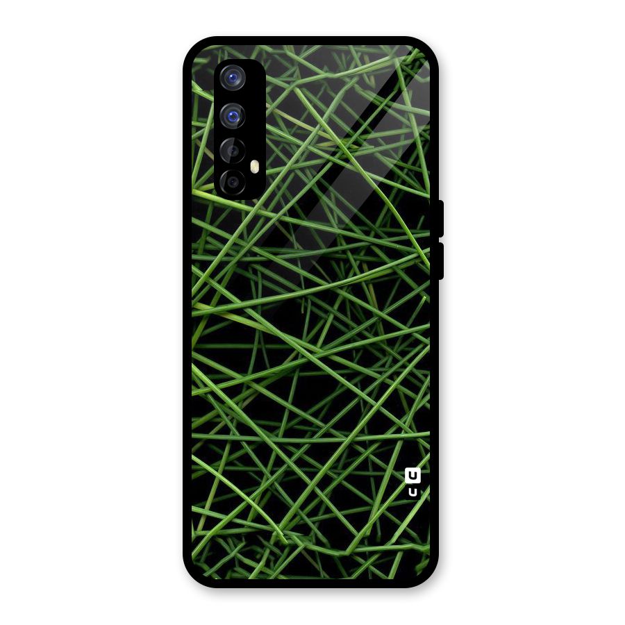 Green Lines Glass Back Case for Realme Narzo 20 Pro