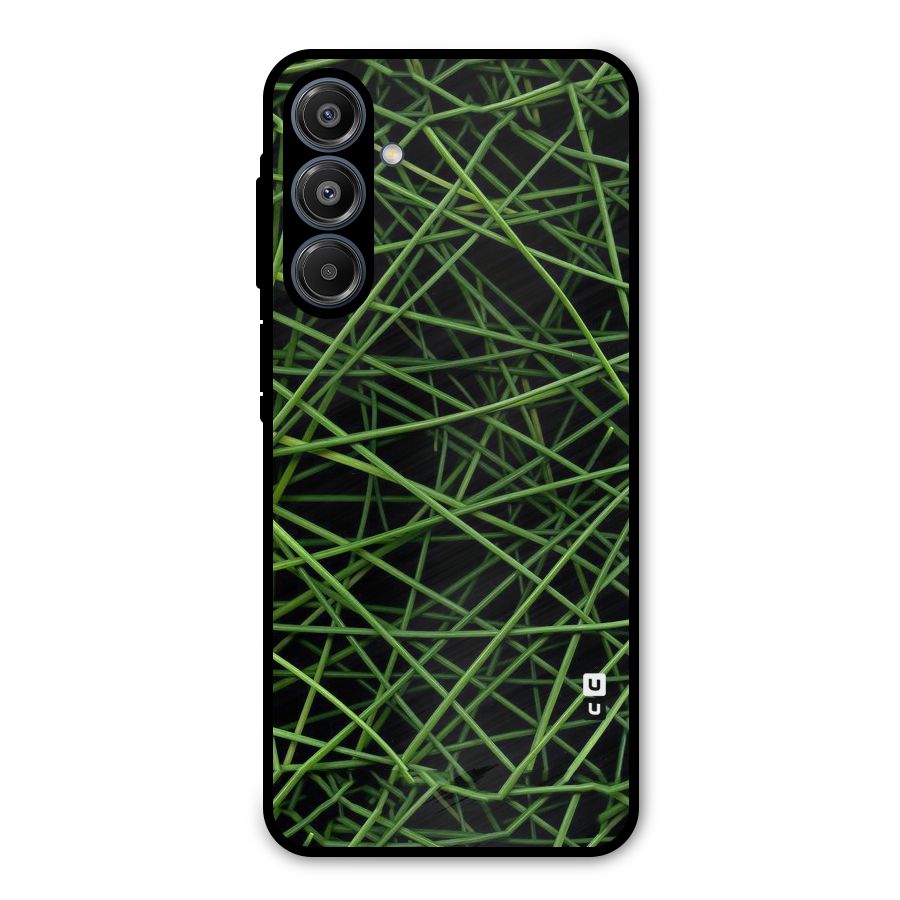 Green Lines Metal Back Case for Galaxy A16 5G