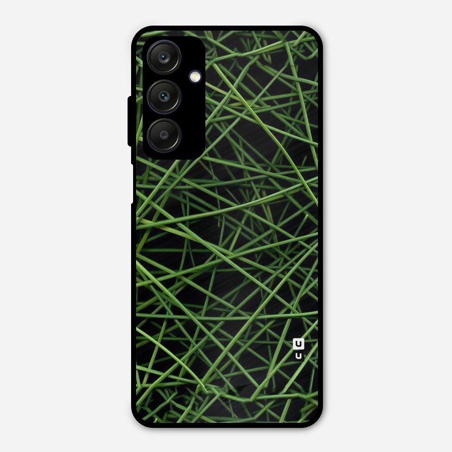 Green Lines Metal Back Case for Galaxy A25 5G