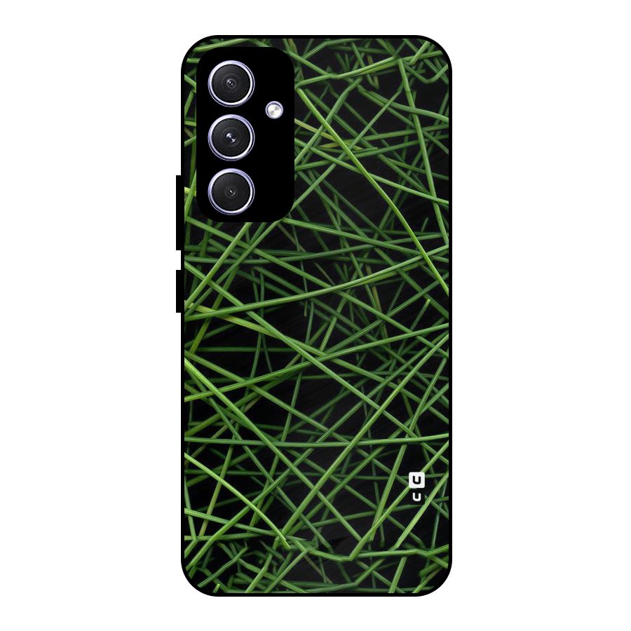 Green Lines Metal Back Case for Galaxy A54