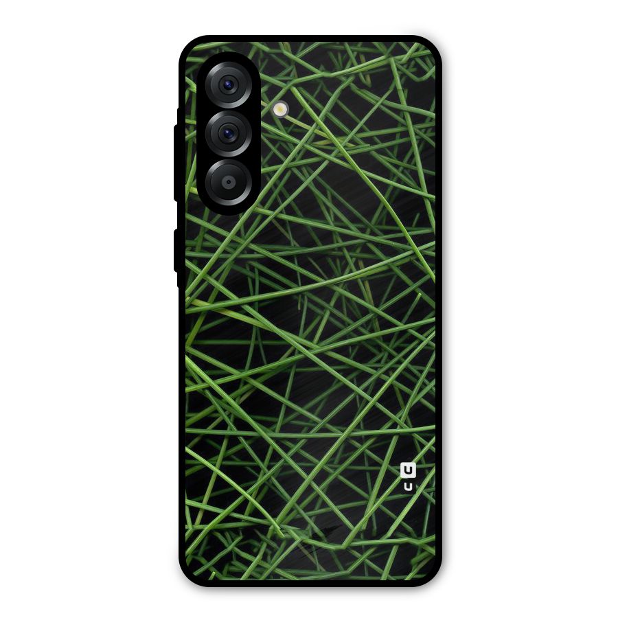 Green Lines Metal Back Case for Galaxy A56