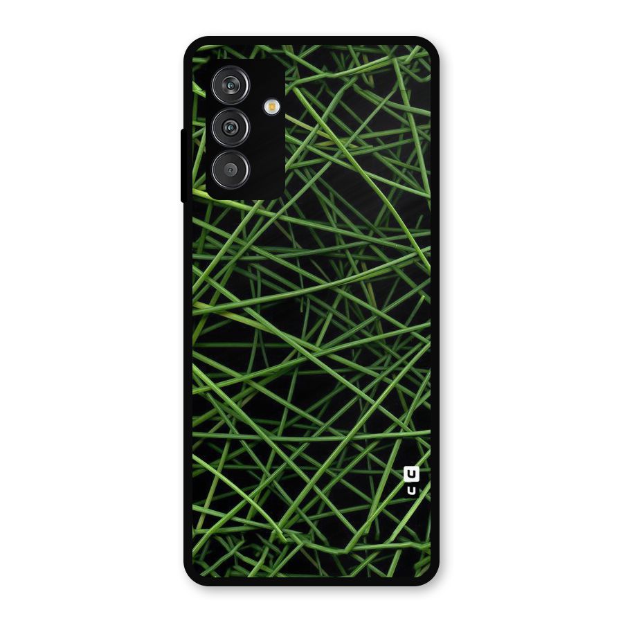 Green Lines Metal Back Case for Galaxy F13