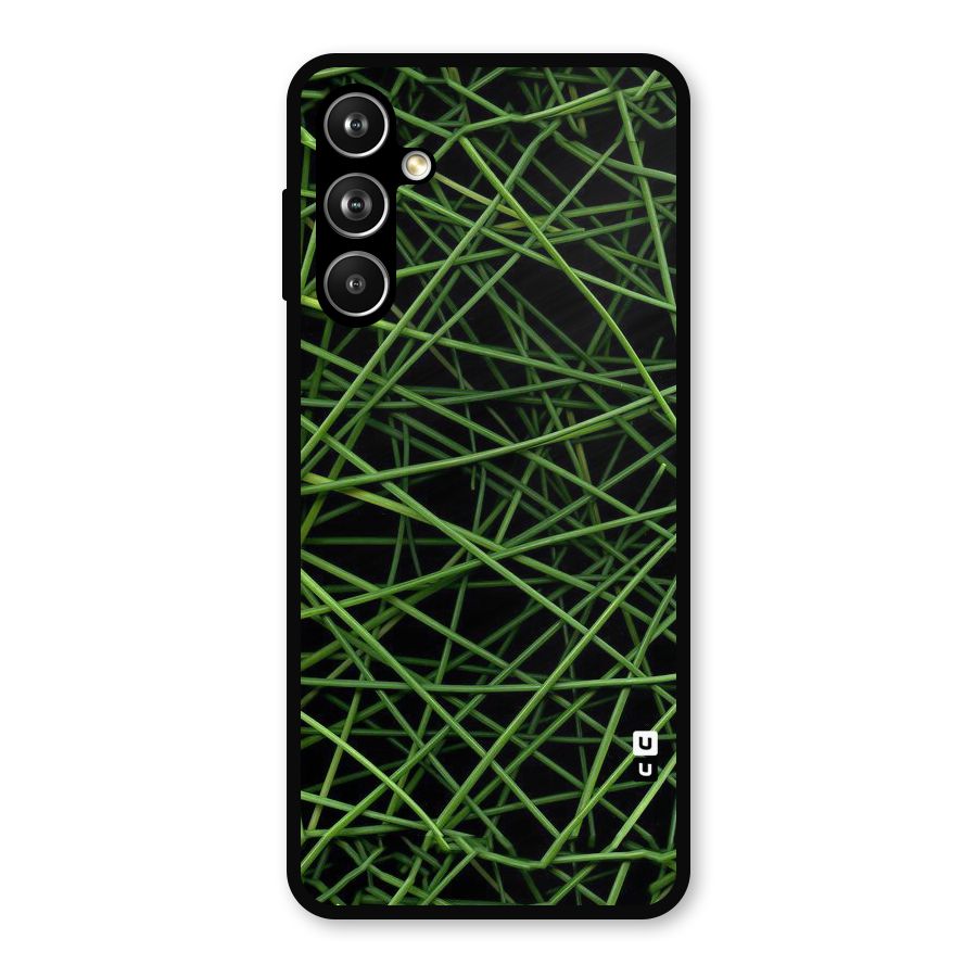 Green Lines Metal Back Case for Galaxy F54