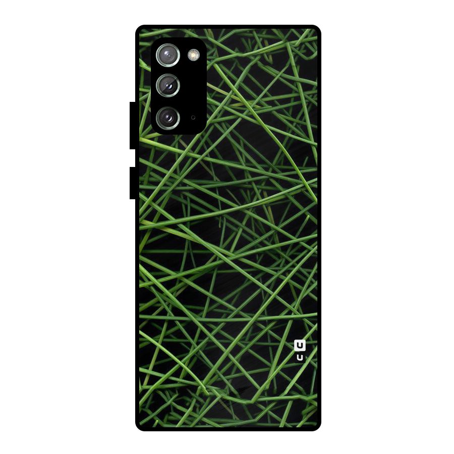 Green Lines Metal Back Case for Galaxy Note 20