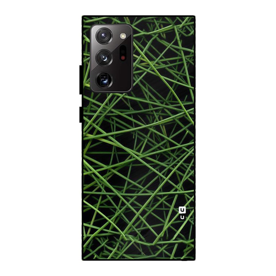 Green Lines Metal Back Case for Galaxy Note 20 Ultra