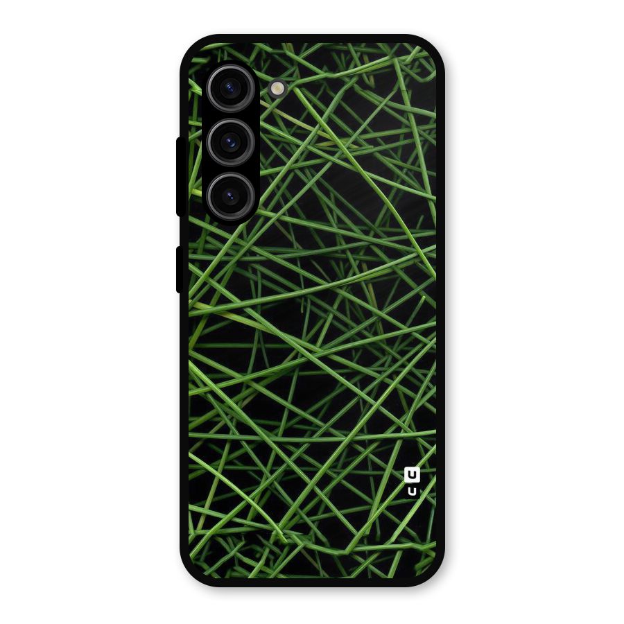 Green Lines Metal Back Case for Galaxy S23