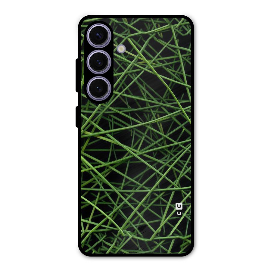 Green Lines Metal Back Case for Galaxy S24