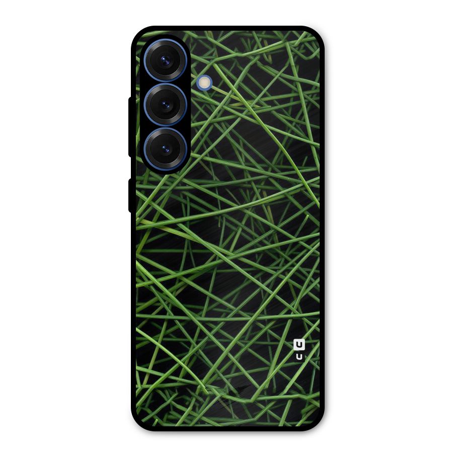 Green Lines Metal Back Case for Galaxy S25