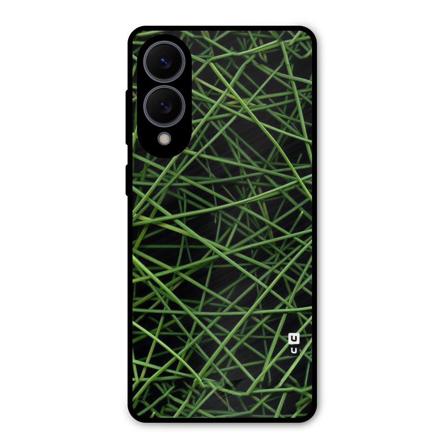 Green Lines Metal Back Case for Galaxy S25 Edge