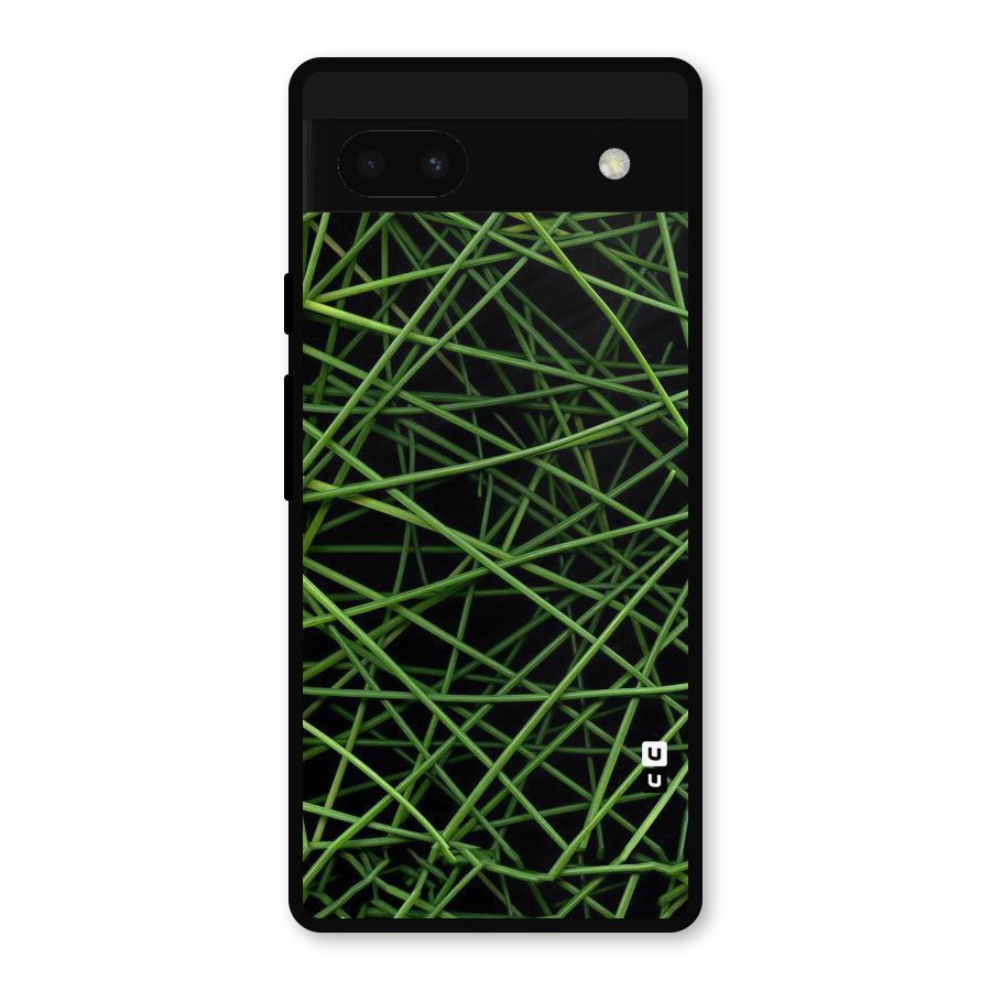 Green Lines Metal Back Case for Google Pixel 6a
