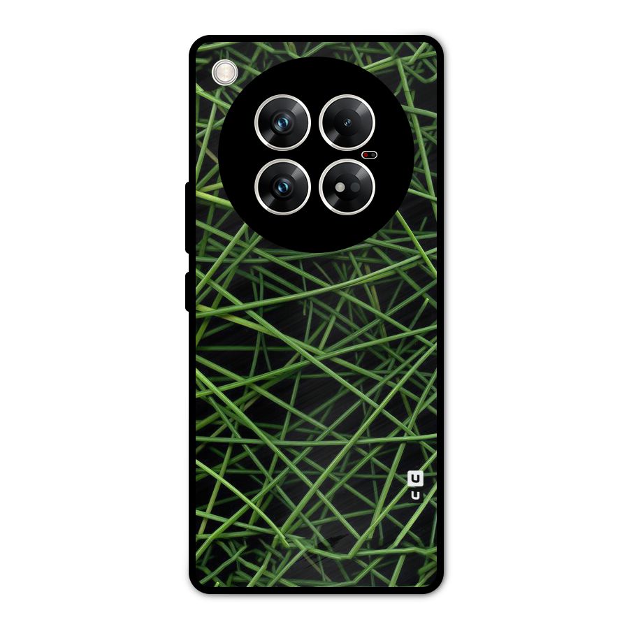 Green Lines Metal Back Case for Infinix Zero 40 5G